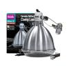 Arcadia Ceramic Reflector Clamp Lamp - Silver - 20cm/8inch - Screw (ES) Max 250w
