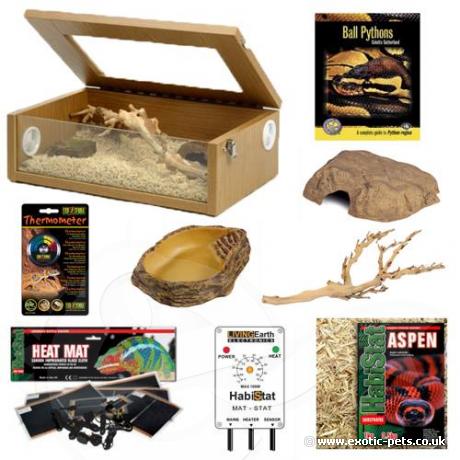 Exotic Pets Royal Python Kit - Complete setup for royal pythons