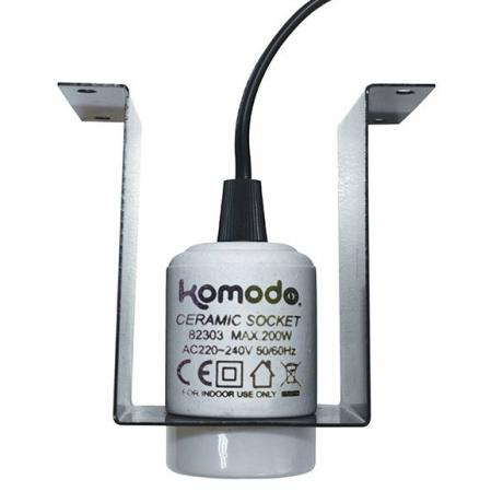 Komodo Mountable Ceramic ES Lamp Fixture