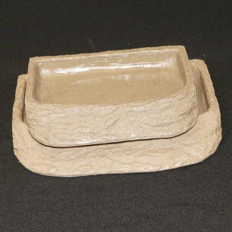 Exotic Pets Tortoise Feed Dish Stone Effect