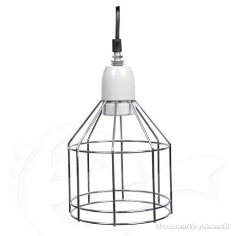 Trixie Ceramic Wire Clamp Lamp hanging down