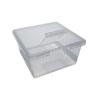 Square Container with Flip Lid - 7oz (90 x 92 x 45mm)